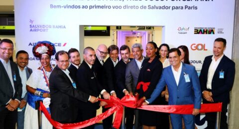 Imagem do post Recepção de 350 passageiros marca início dos voos diretos entre Salvador e Paris