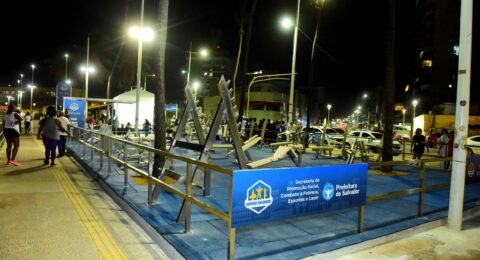 Imagem do post Amaralina recebe 13ª academia ao ar livre de Salvador