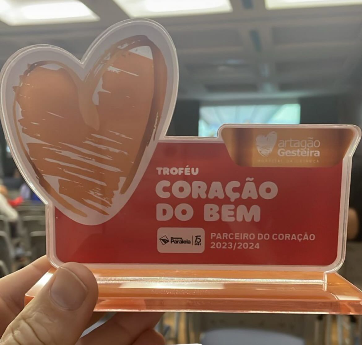 Shopping Paralela recebe Prêmio Parceiros do Coração, do Hospital Martagão Gesteira