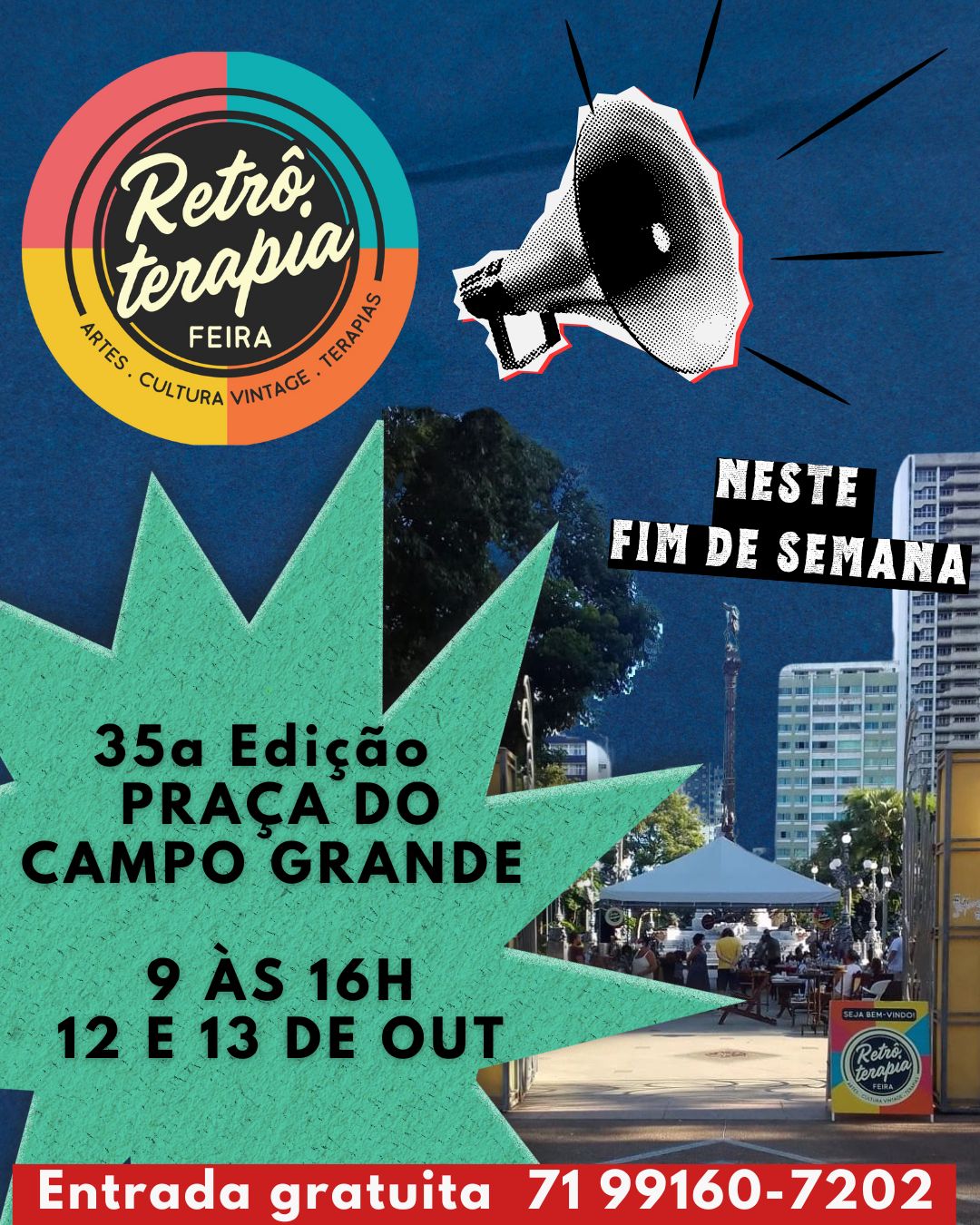 Neste final de semana tem Retrôterapia no Campo Grande