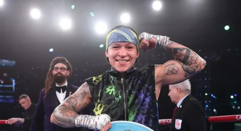 Imagem do post Bia Ferreira bate francesa e mantém cinturão de campeã mundial de boxe