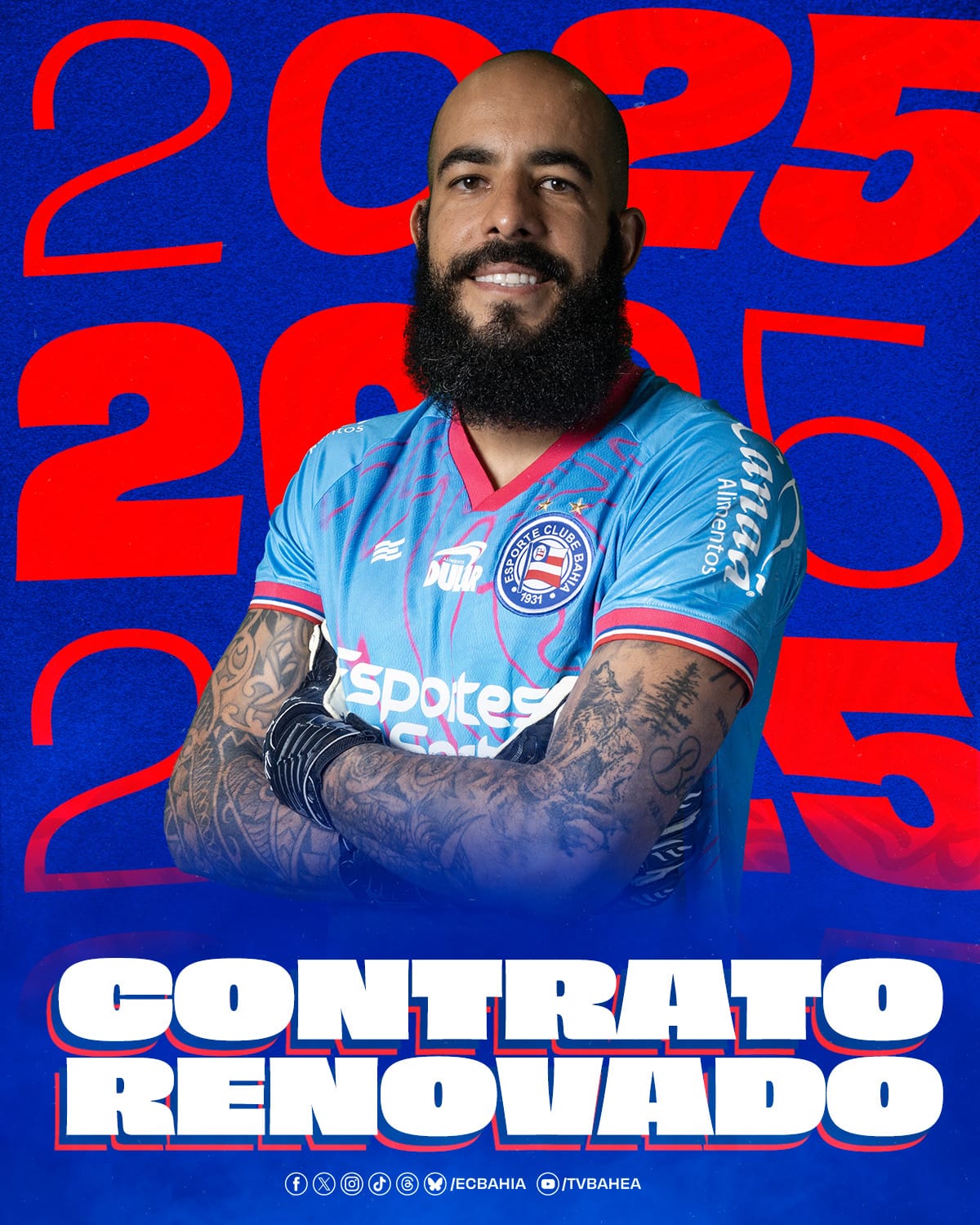 Bahia renova com goleiro