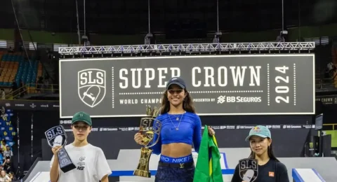 Imagem do post Rayssa Leal vence no fim e se torna tricampeã mundial de skate street