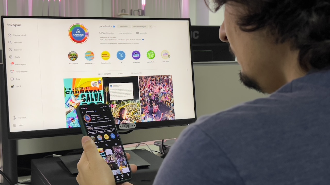 Prefeitura de Salvador atinge marca de 1 milhão de seguidores no Instagram