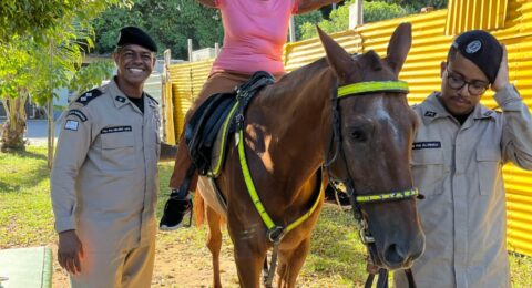 Imagem do post Cavalaria da Polícia Militar promove tarde especial a idosos em Salvador