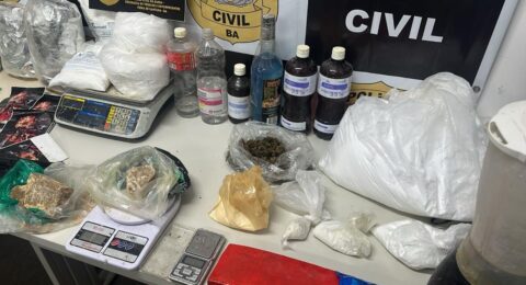 Imagem do post Laboratório de drogas é desarticulado pela Polícia Civil em Feira de Santana