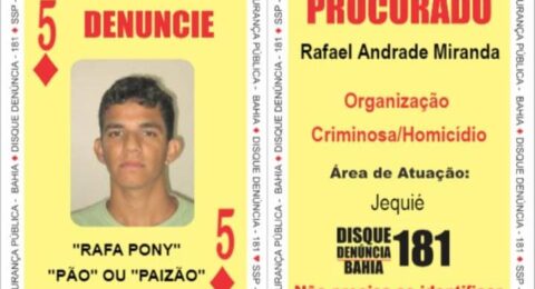 Imagem do post Integrante do Baralho do Crime baiano é capturado