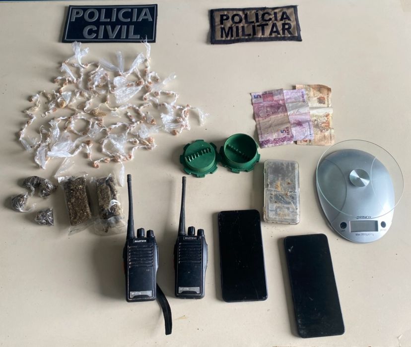 Operação conjunta das Polícias Civil e Militar no combate ao narcotráfico