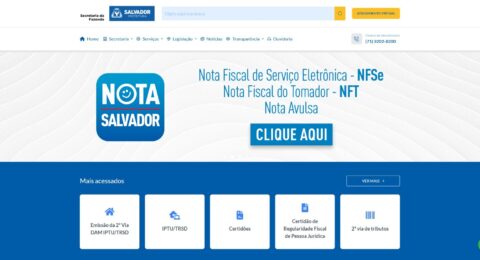 Imagem do post Sefaz Salvador ultrapassa 5 milhões de documentos emitidos em novo portal