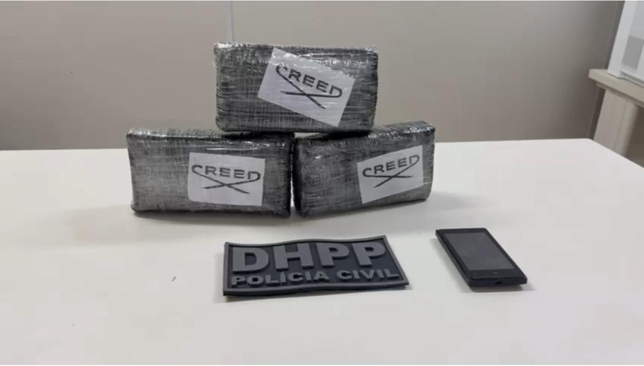Três quilos de pasta base de cocaína são apreendidos em Arembepe