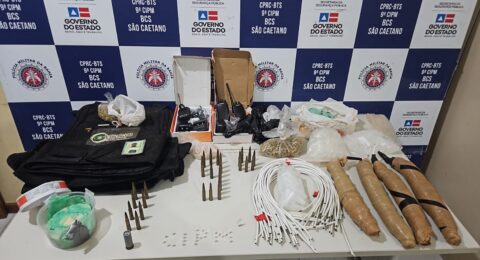 Imagem do post PM apreende explosivos e drogas em operação na zona urbana