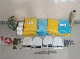 Cocaína e maconha são apreendidas pela Polícia Militar