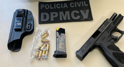 Imagem do post Mandado de busca resulta na apreensão de arma de fogo