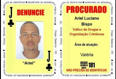 Imagem do post Valete de Paus do Baralho do Crime é localizado e preso em Lauro de Freitas