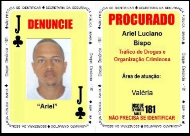 Valete de Paus do Baralho do Crime é localizado e preso em Lauro de Freitas