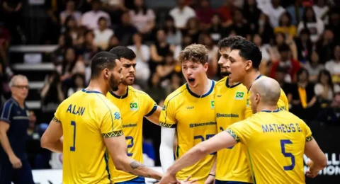 Imagem do post Brasil vence Alemanha e lidera a Liga das Nações de Vôlei