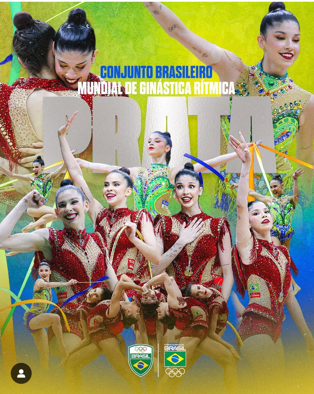 Brasil conquista prata inédita no Mundial de Ginástica Rítmica