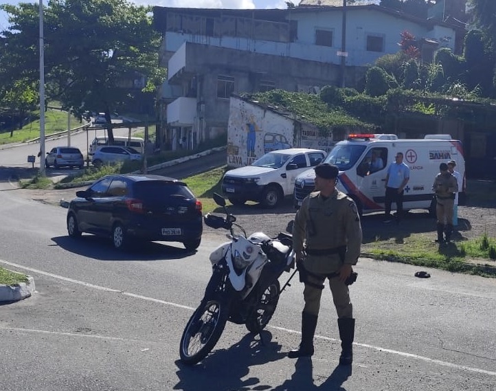PM escolta órgão para transplante em Salvador