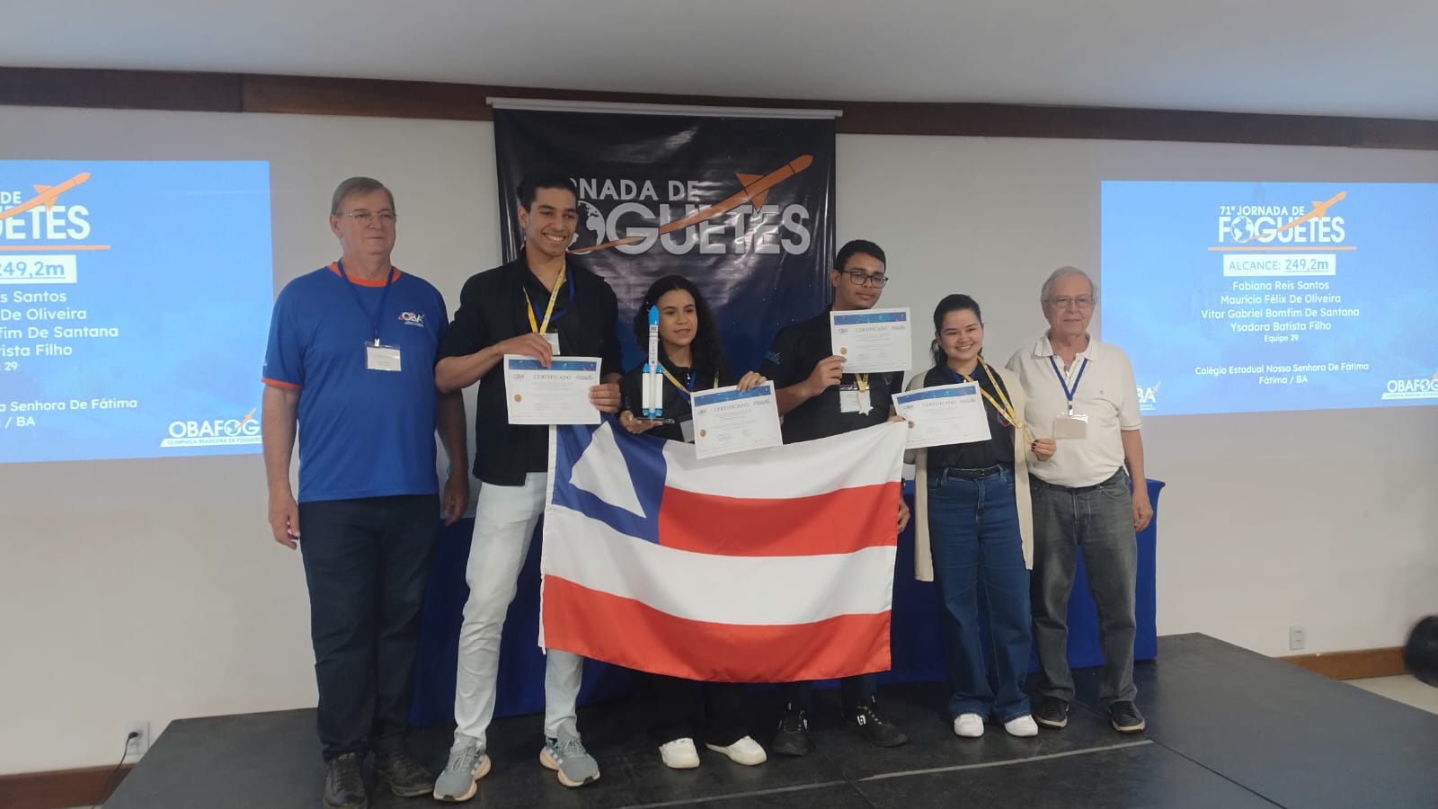 Estudantes baianos conquistam ouro na 71ª Jornada de Foguetes