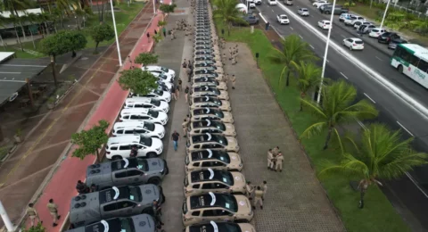 Imagem do post Bahia recebe 120 novas viaturas para reforçar segurança pública