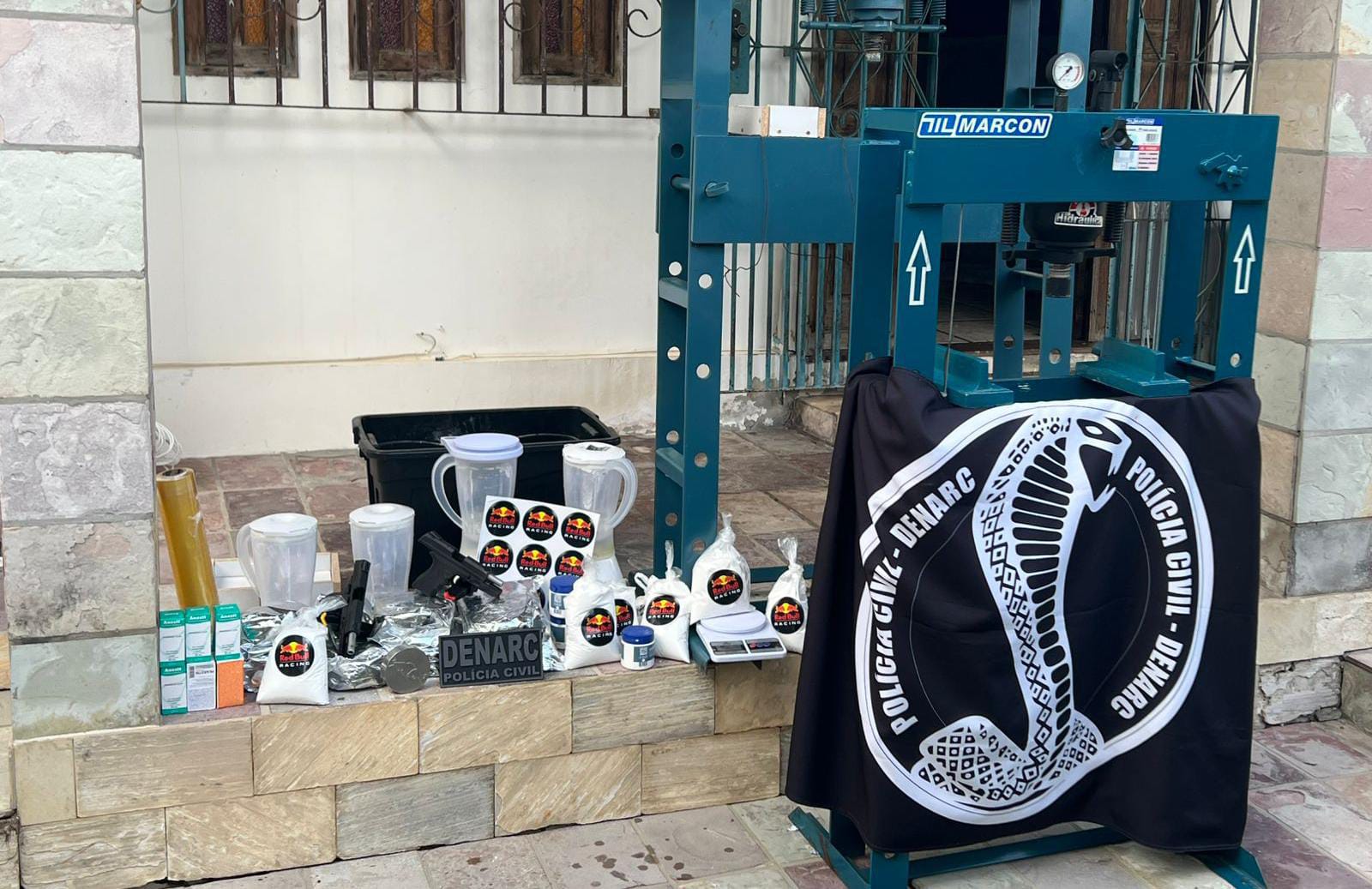 Líder de facção de Goiás é preso na Bahia com laboratório de cocaína