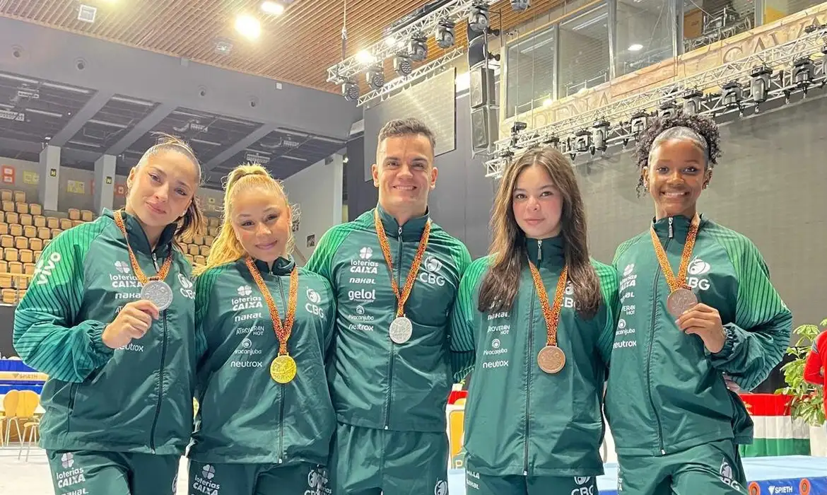 Brasil conquista cinco medalhas na Hungria