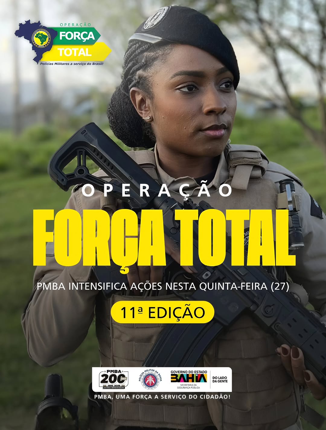 Operação Força Total reforça segurança em toda a Bahia