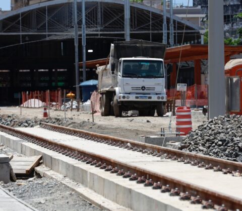 Imagem do post Obras do VLT de Salvador atingem 50% no Trecho 1