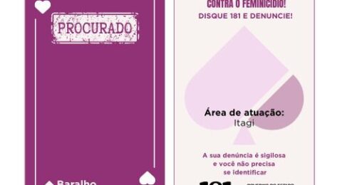 Imagem do post Bahia lança Baralho do Crime Lilás