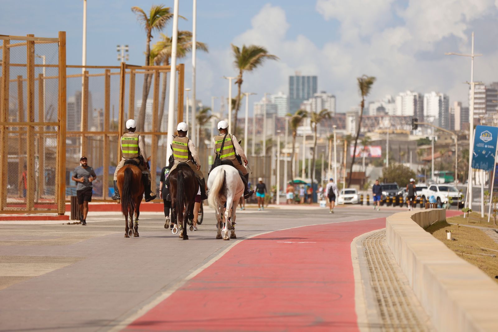 Cavalaria da PM reforça segurança na Operação Verão 2025/26