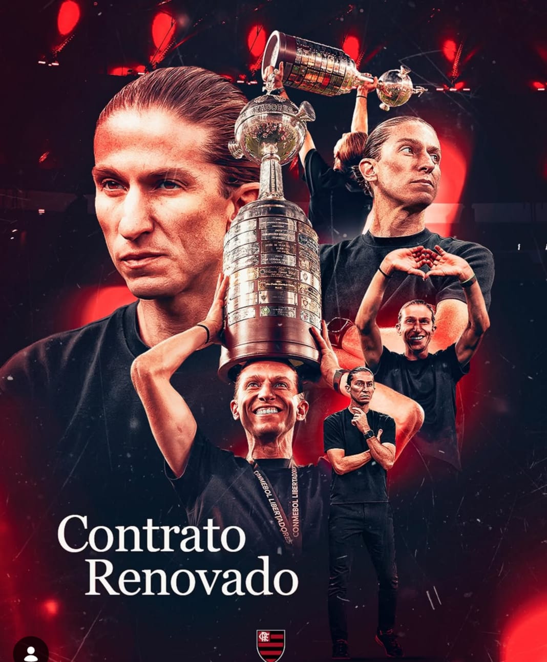 Imagem do post Flamengo renova com Filipe Luís até 2027