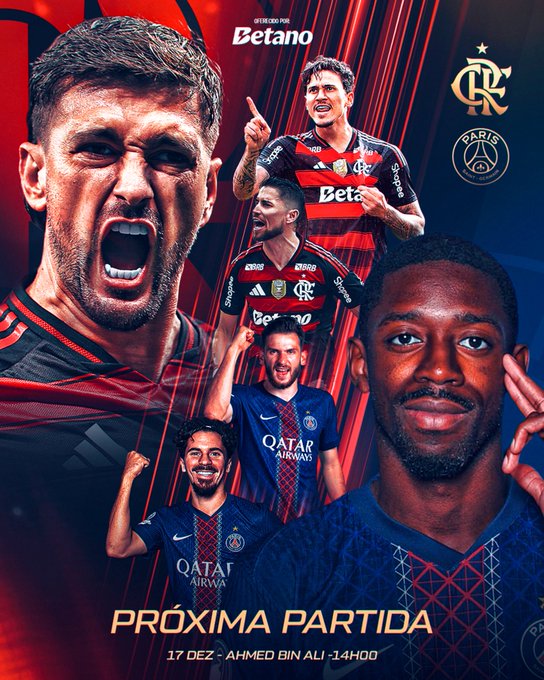 Imagem do post Flamengo enfrenta PSG em final inédita da Copa Intercontinental