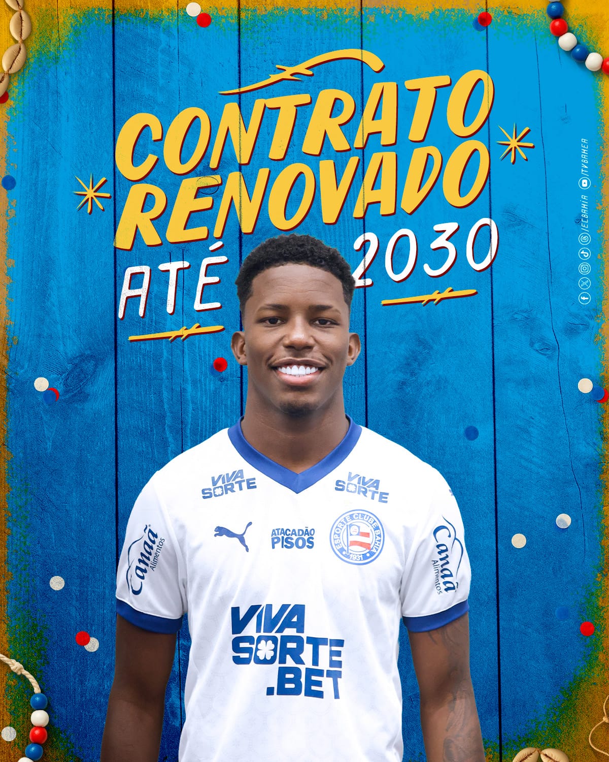 Bahia renova com Ruan Pablo até 2030 e blinda joia contra assédio