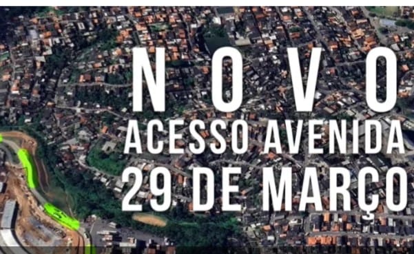 Novo acesso à Avenida 29 de Março foi liberado neste sábado