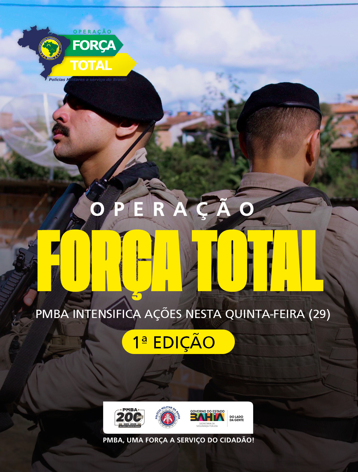 PM inicia primeira Operação Força Total de 2026 na Bahia