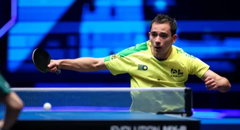 Imagem do post Hugo Calderano estreia com duas vitórias em Singapura