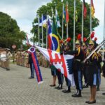 Ivana Bastos faz história ao passar em revista à Guarda de Honra da PM na ALBA