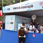 Ilhas de hidratação garantem água gratuita no Carnaval