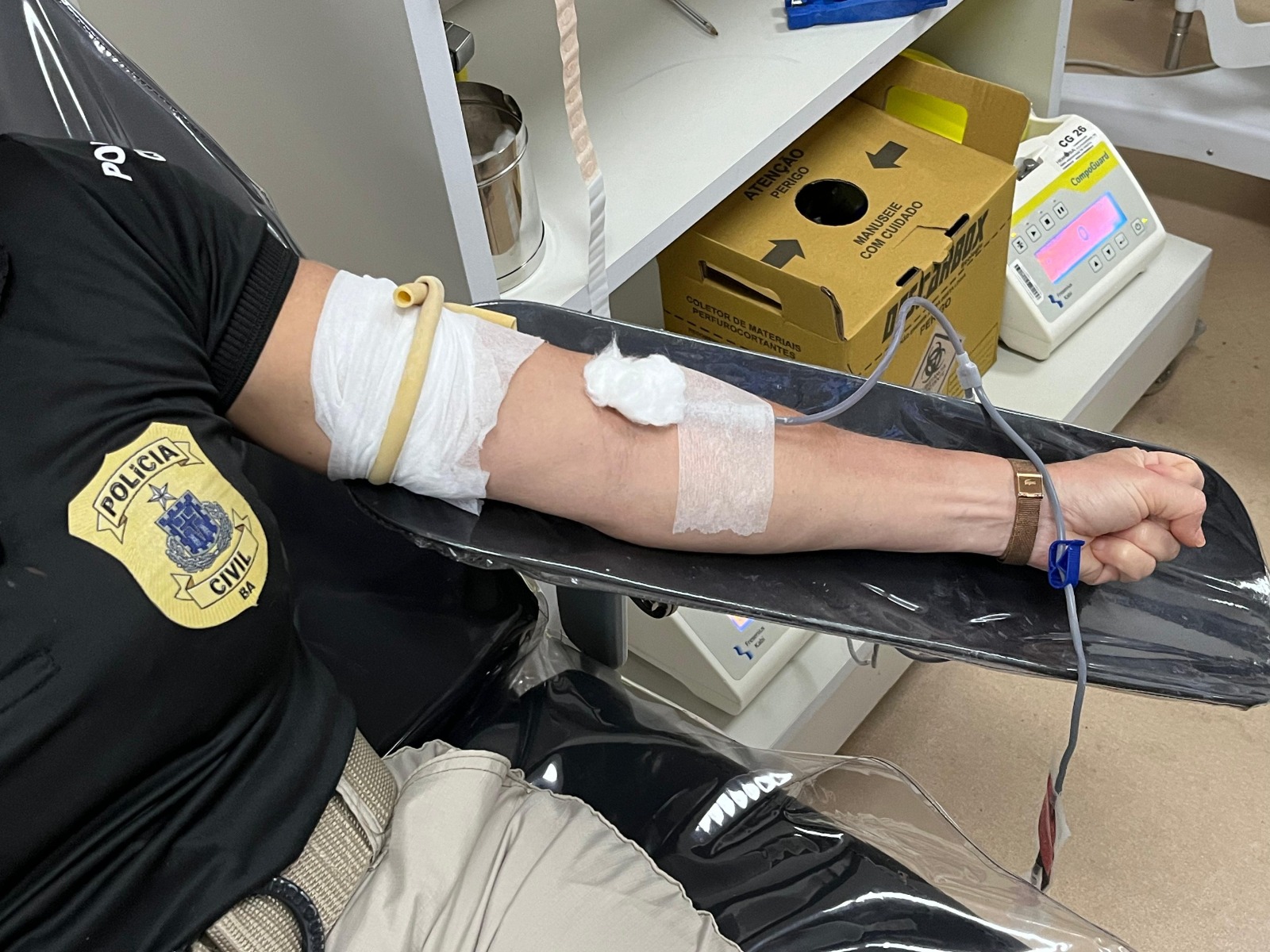 Polícia Civil reforça estoques de sangue ao aderir à campanha de verão da Hemoba