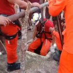 Bombeiros resgatam pai e filho de poço na zona rural de São Gonçalo
