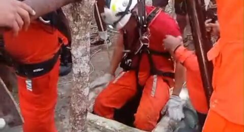 Imagem do post Bombeiros resgatam pai e filho de poço na zona rural de São Gonçalo