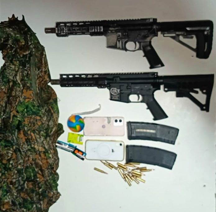 PM apreende dois fuzis em Valéria