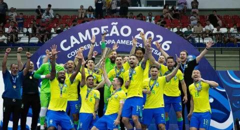 Imagem do post Brasil vence a Argentina e é campeão da Copa América de Futsal