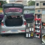 PM apreende arma e drogas em Eunápolis