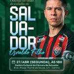 Osvaldo receberá título em Salvador