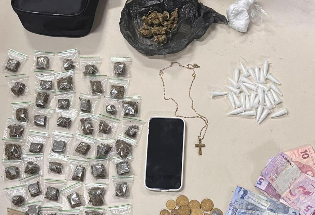 PM prende suspeito com drogas em Itinga