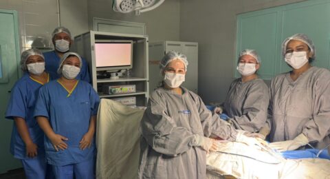 Imagem do post IPERBA realiza primeira cirurgia por videolaparoscopia