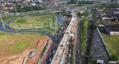 Imagem do post Obras do VLT alteram trânsito na BR-324 durante a noite