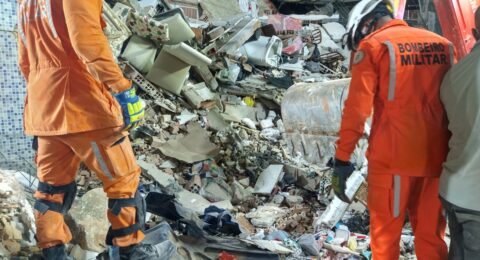 Imagem do post Desabamento em Salvador deixa três mortos e mobiliza bombeiros