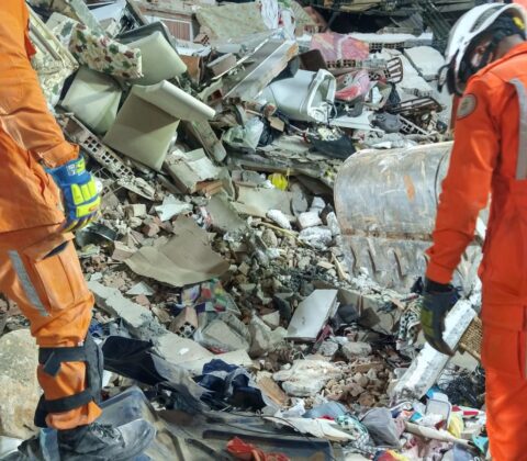 Imagem do post Desabamento em Salvador deixa três mortos e mobiliza bombeiros